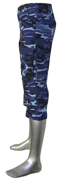 PANTALON COMBAT PIRATA CAMUFLAJE AZUL